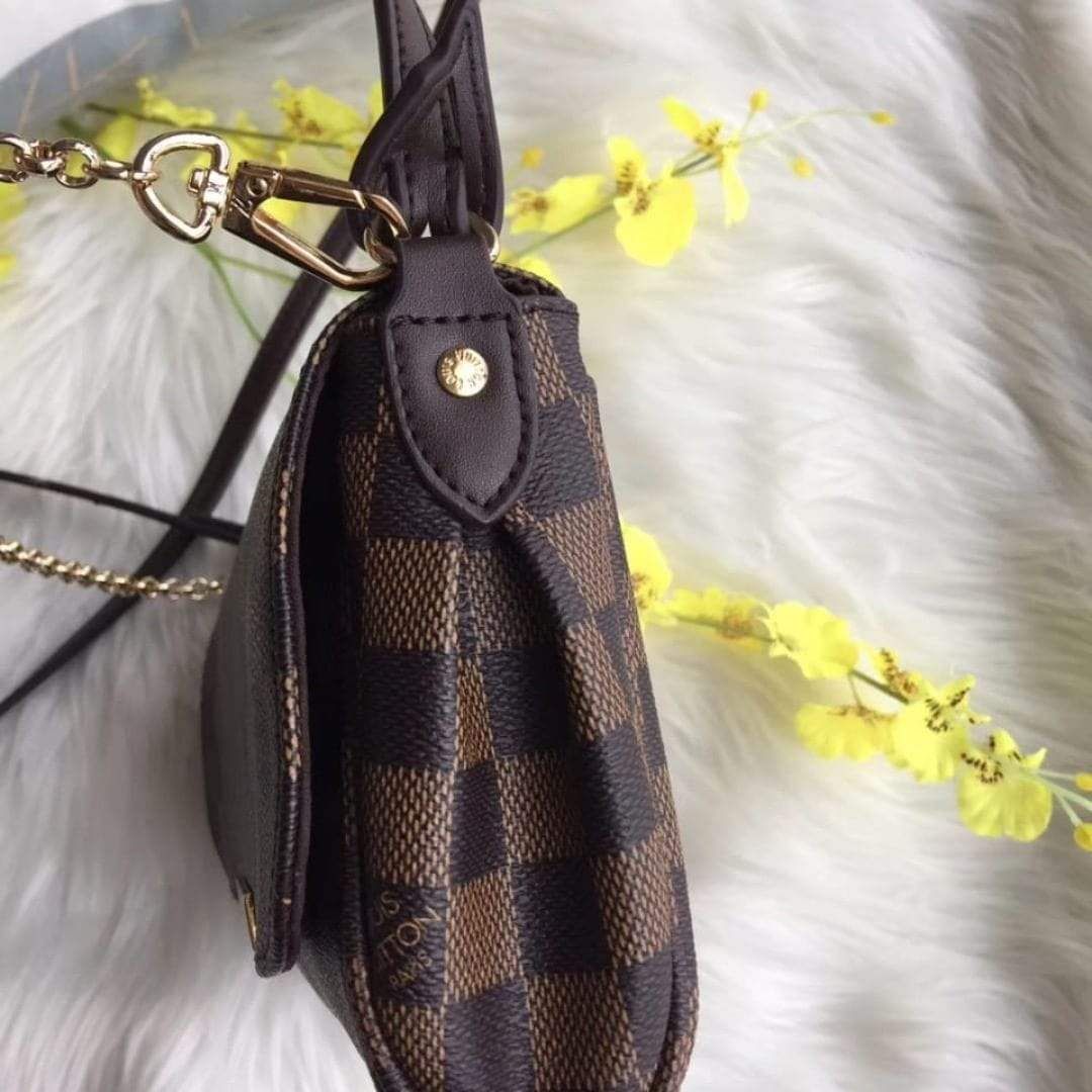 1st-copy-louis-vuitton-lv-check-sling-bag-13877477015618-234c4e39 Louis Vuitton Shelton Grid Shoulder Bag(With Box)