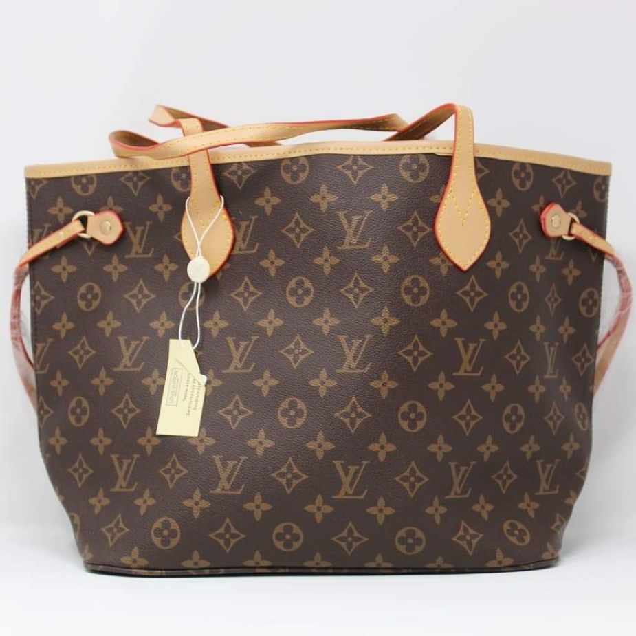 Louis Vuitton Neverfull Monogram Tote With Wallet