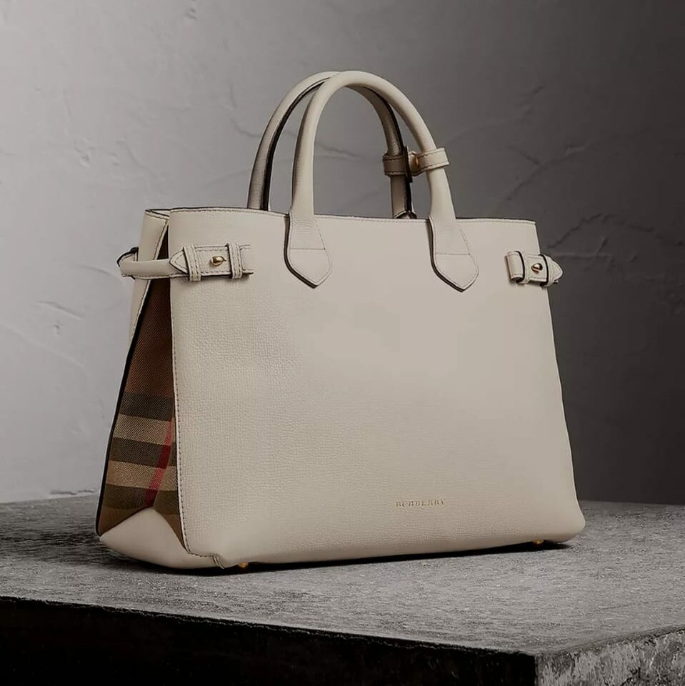 Burberry Banner Cream Colour Hand Bag