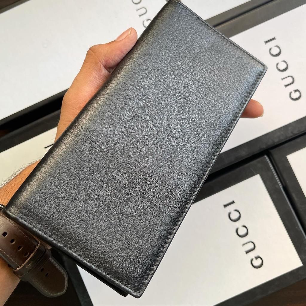 Gucci Reverse GG Leather Long Wallet