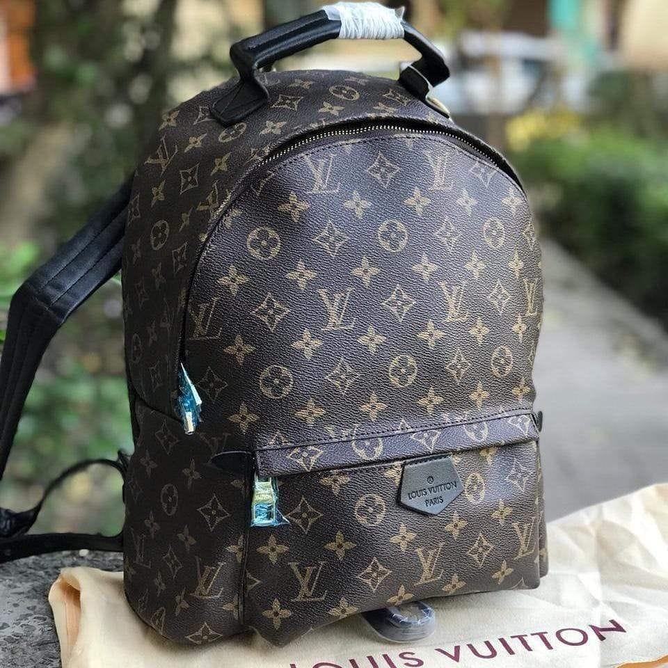 Louis Vuitton Coffee Palm Spring Backpack photo review