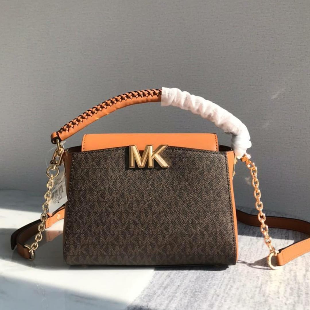My project (40) Michael Kors Karlie Coffee Brown Crossbody Bag (With Box)