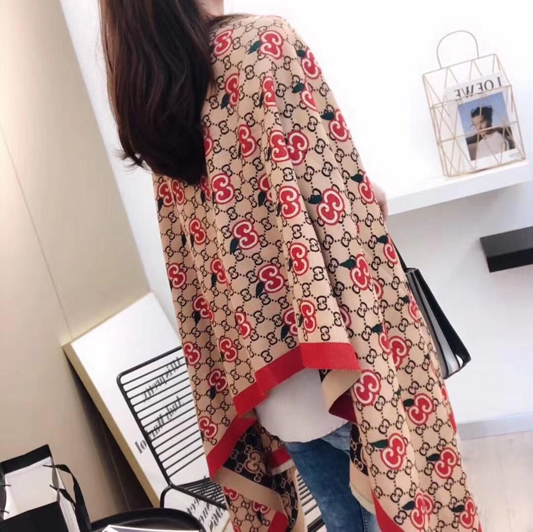 Gucci GG Printed 100% Woolen Off White Stole Unisex