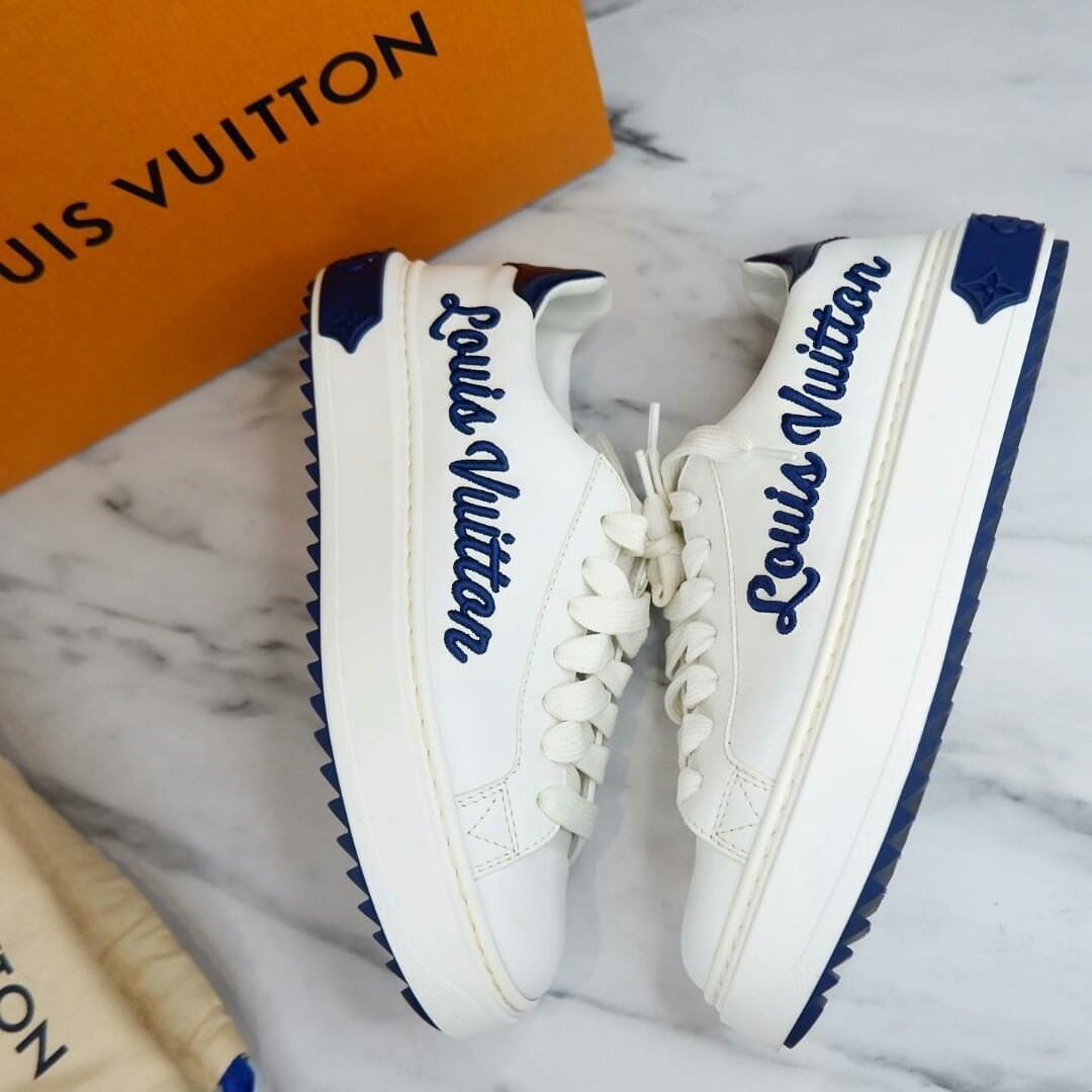 Louis Vuitton Blue Time Out Premium Quality Sneaker Women’s Casual Shoes