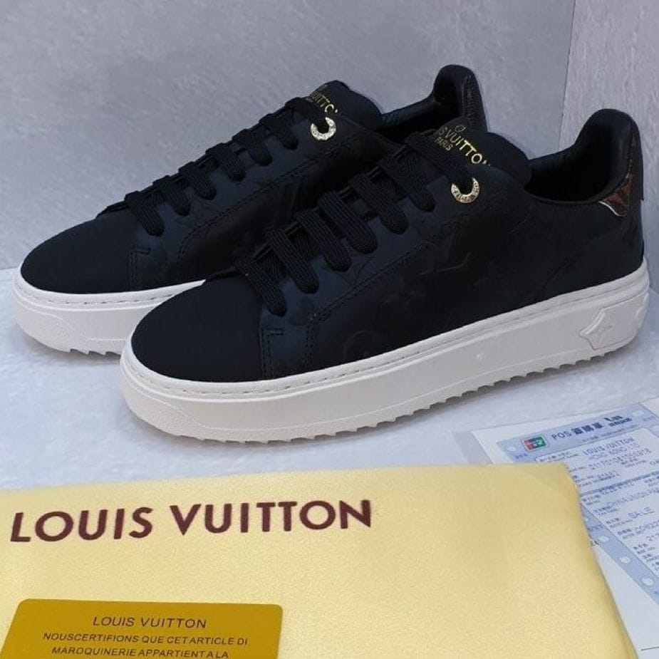 WhatsApp-Image-2021-06-30-at-18.09.23-1-e1625115230573-8c3eaa0d Louis Vuitton Black Embossed Time Out Monogram Premium Quality Sneaker Women’s Casual Shoes