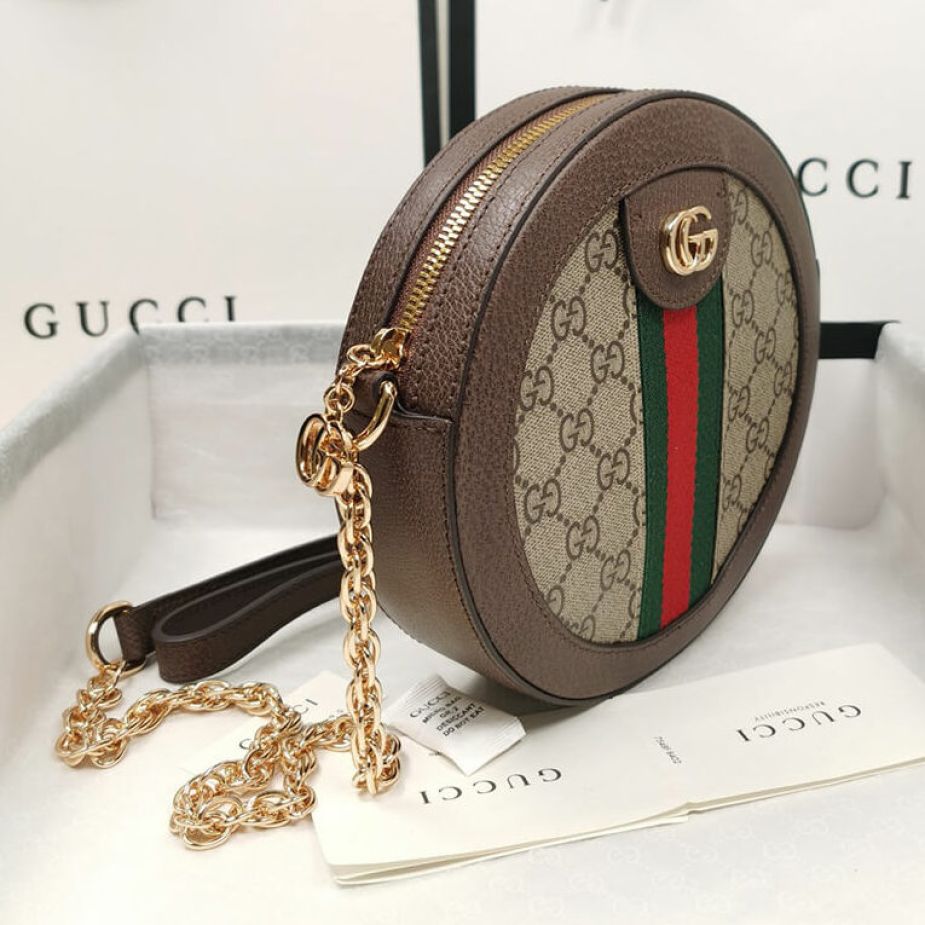 Buy Gucci Ophidia Mini GG Round Shoulder Bag (With Box) Online