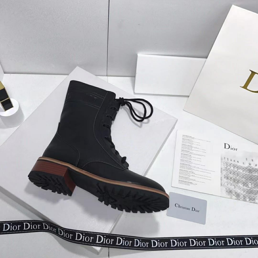 Christian Dior Black Classic Boots