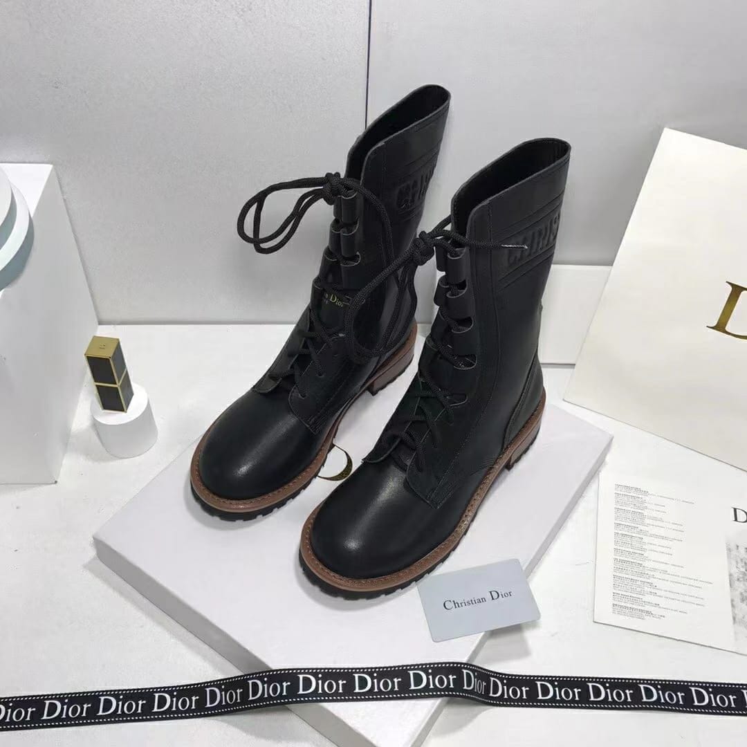 Christian Dior Black Classic Boots