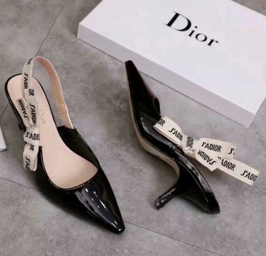 Dior Women J'adior Sling Black Patent Leather Heel