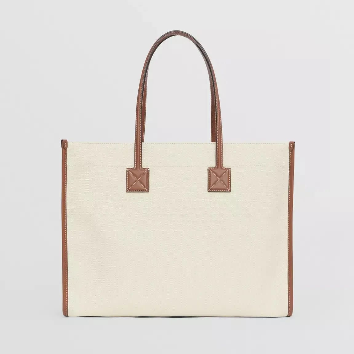 Burberry Large Freya Beige Premium Canvas Tote