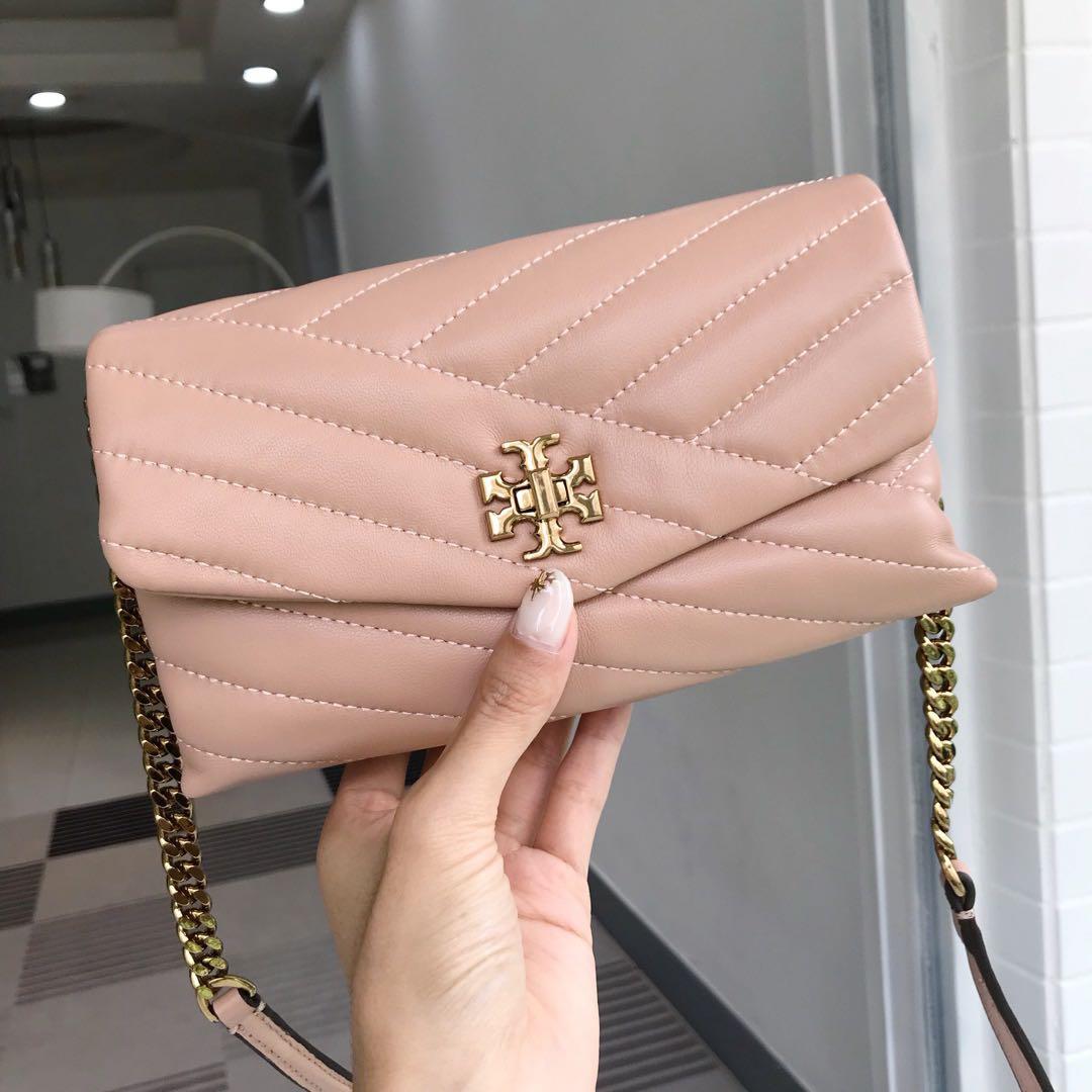 WhatsApp Image 2022-06-27 at 7.02.55 PM Tory Burch Kira Chevron Khaki Shoulder Bag (With Box)