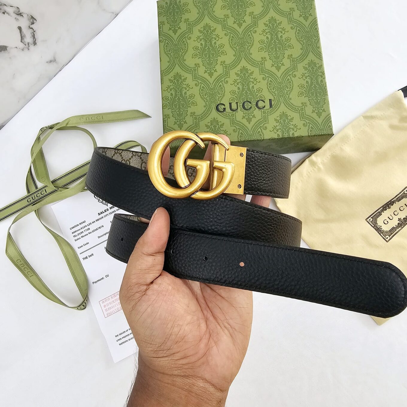 WhatsApp Image 2023-09-25 at 17.48.051 Gucci GG Black Reversible Unisex Belt