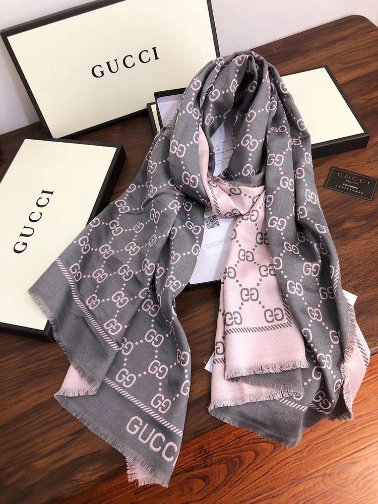 Gucci GG Pink 100% Woolen Stole