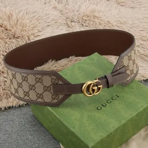 WhatsApp Image 2026-01-05 at 13.56.22 Gucci Printed Coated Canvas and Textured Leather Waist Belt