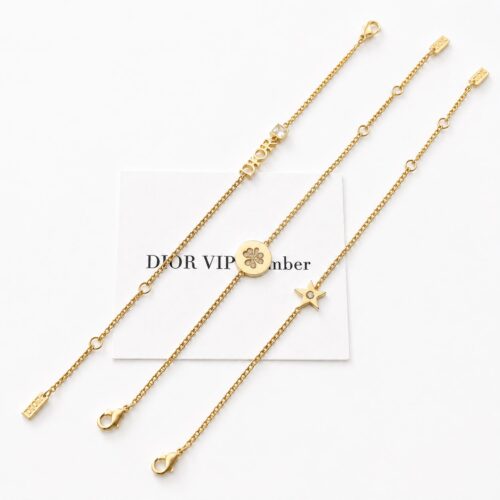 Dior Star Flower Combination Set Of 3 Bracelet