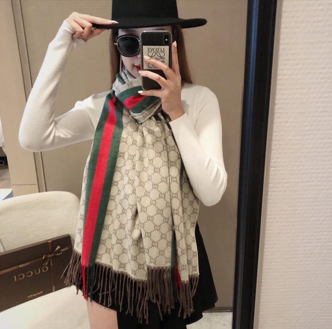 Gucci Nude Full Woolen Stole Unisex