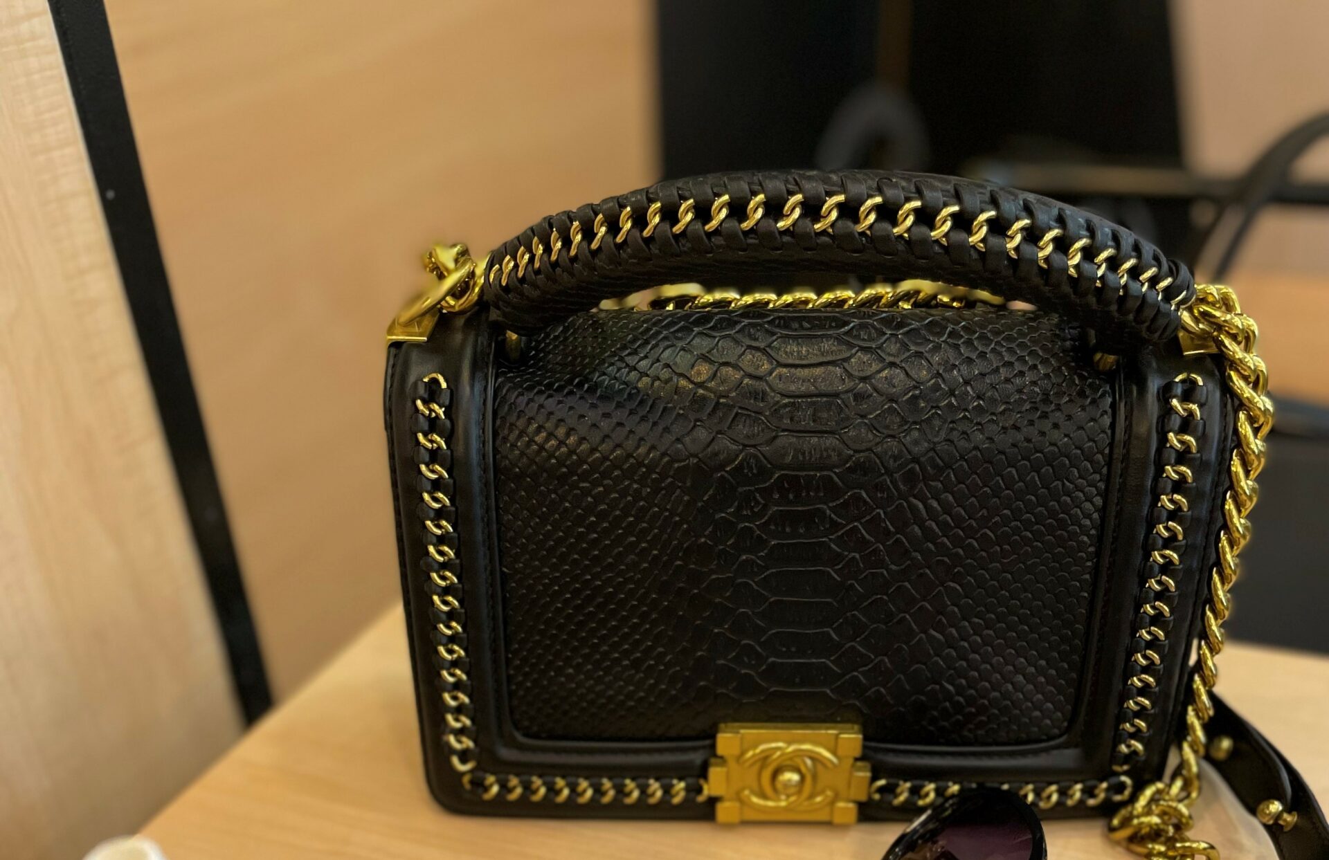 Chanel Le-Boy Golden Accessories Premium Quality Handbag photo review