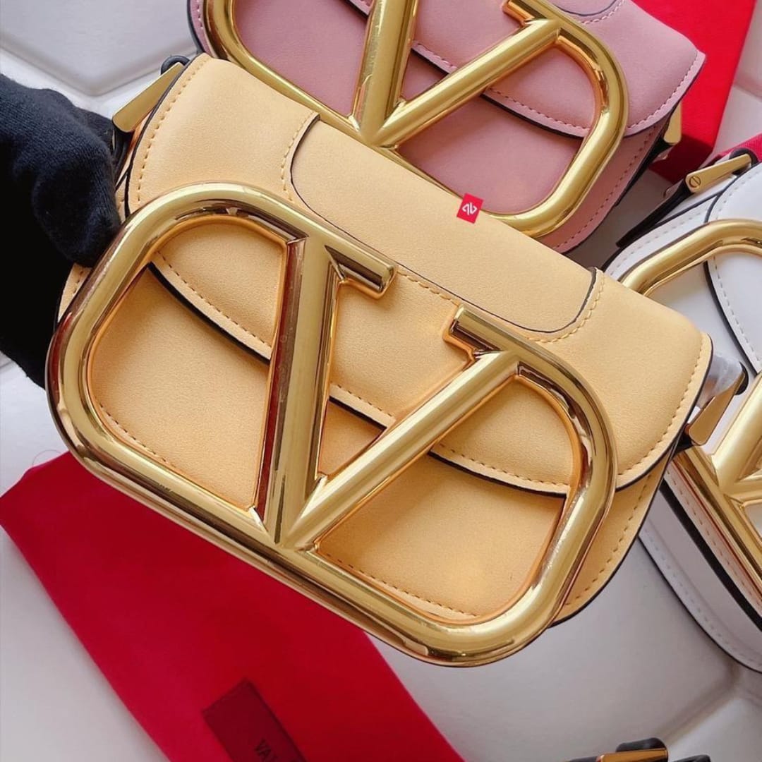 Valentino Garvani Supervee Yellow Crossbody SlingBag (With Box)