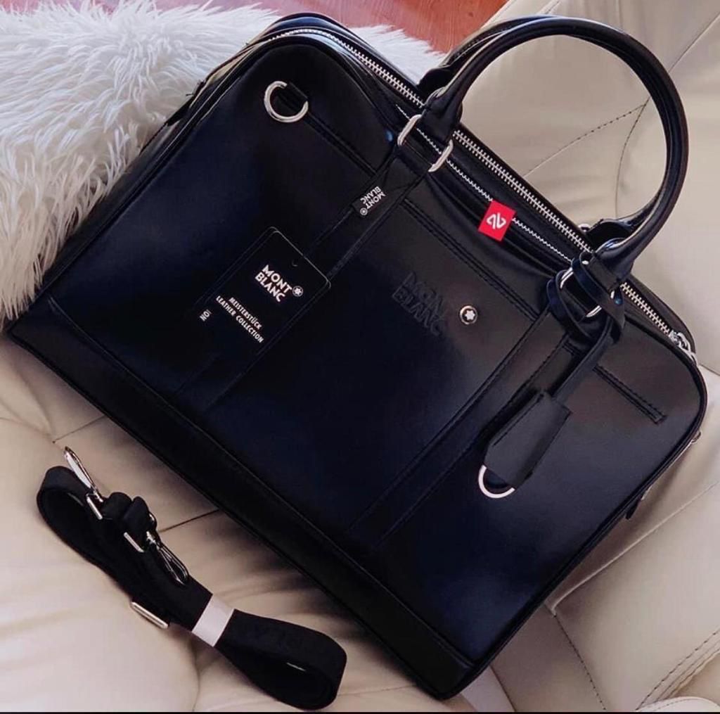 Buy Mont Blanc Black Laptop Bag Online
