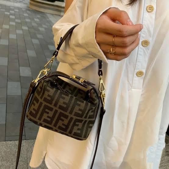 Fendi logo best sale mini bag