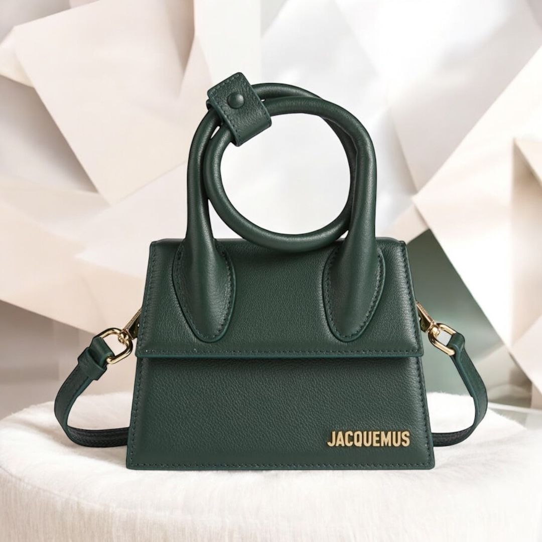 Jacquemus Chiquito Green Small Handbag (With Box)