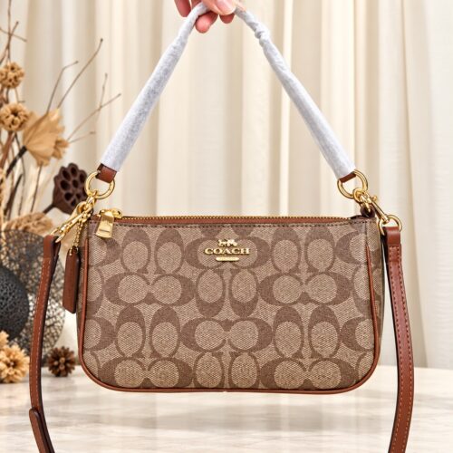 Coach Apricot Tan Shoulder Bag (With Box)