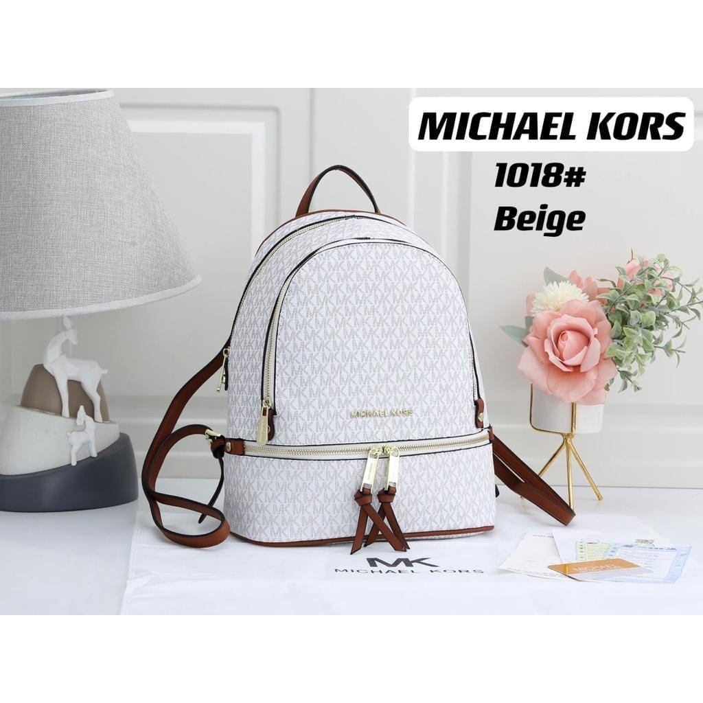 Michael Kors Rhea White Backpack