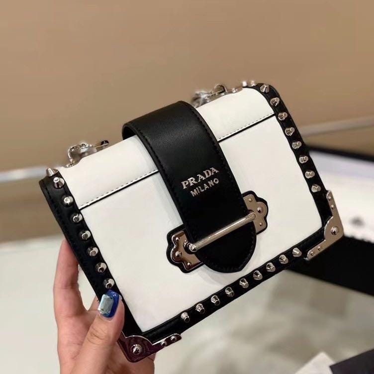 WhatsApp Image 2022-09-07 at 4.56.03 PM Prada City Rockstud Black White Crossbody Bag
