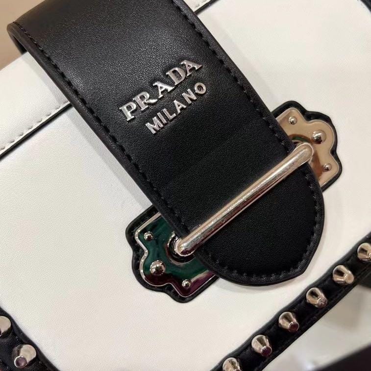 WhatsApp Image 2022-09-07 at 4.56.04 PM (1) Prada City Rockstud Black White Crossbody Bag