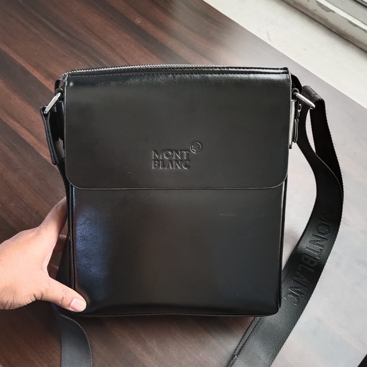 WhatsApp Image 2022-09-07 at 6.36.20 PM (1) Montblanc Black Messenger Bag