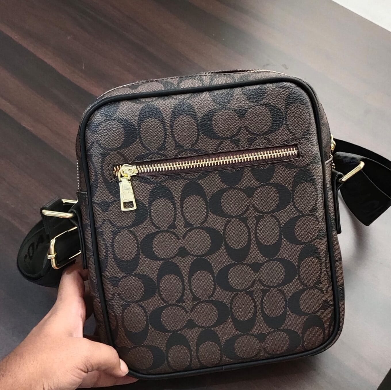 WhatsApp Image 2022-09-17 at 16.17.40 Coach Coffee Black Messenger Bag