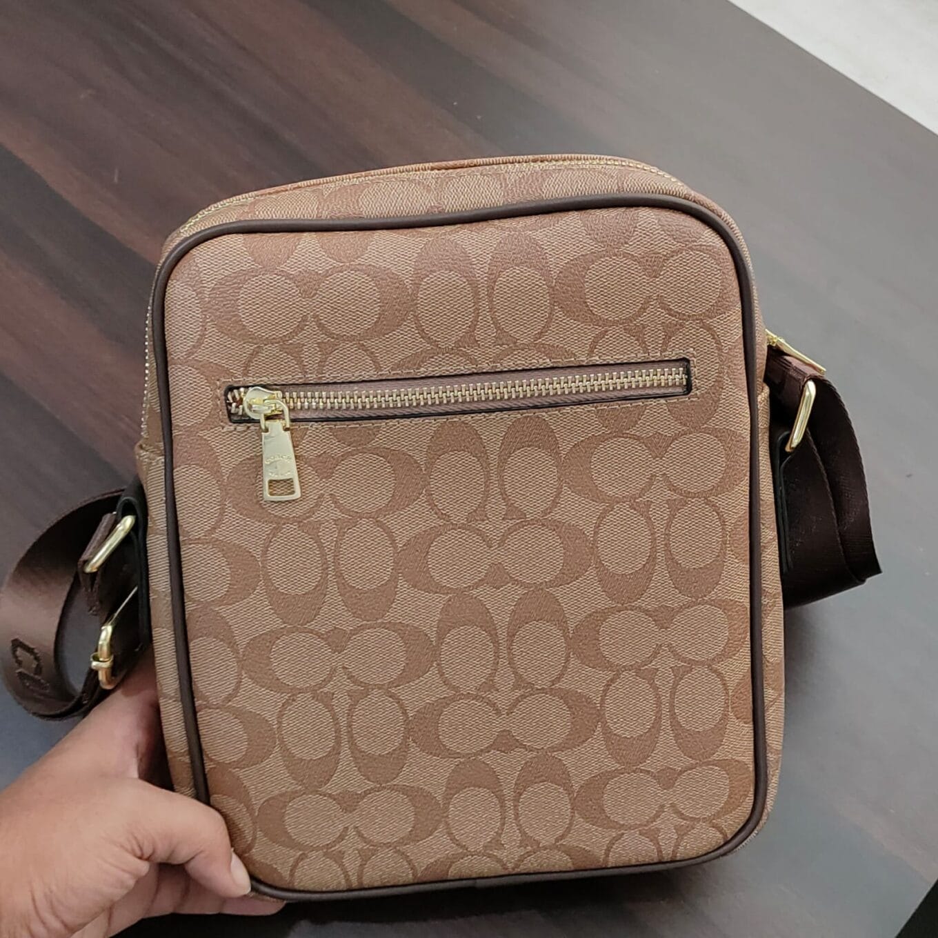 Coach Apricot Coffee Messenger Bag