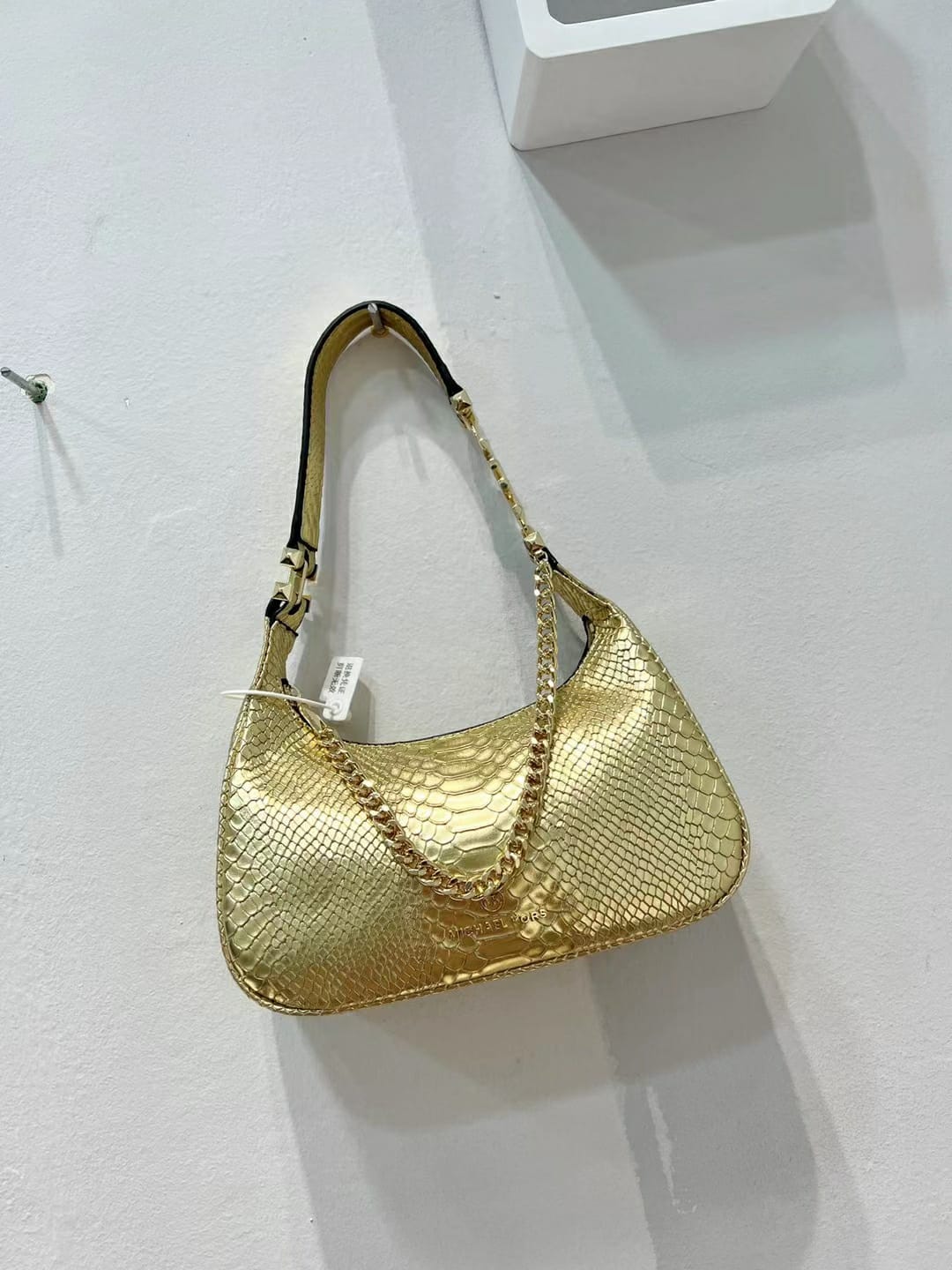 Michael kors Piper Metallic Golden Shoulder Bag (With Box)