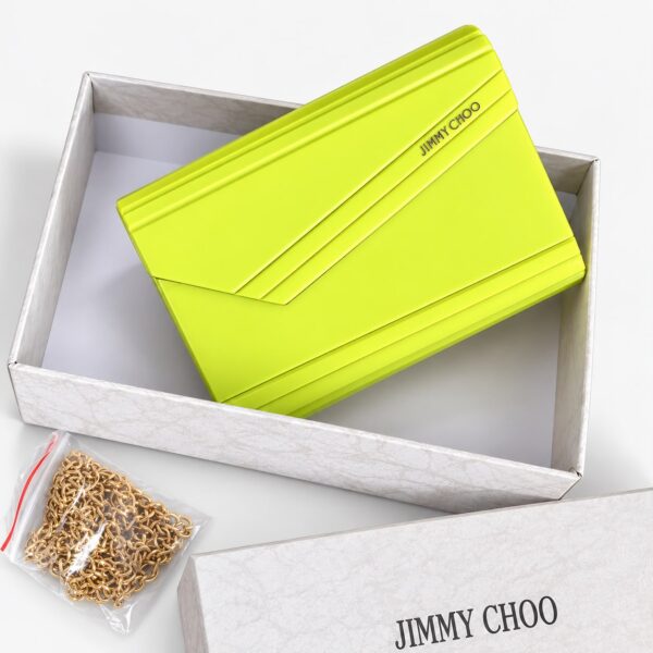 Jimmy Choo Candy Party Clutch Neon Sling bag (With Box)