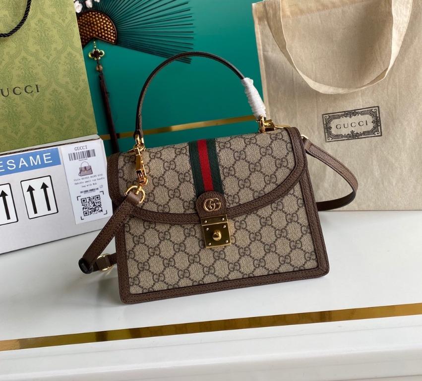 Gucci GG Ophidia Premium Quality Web Top Handle Bag (With Box)