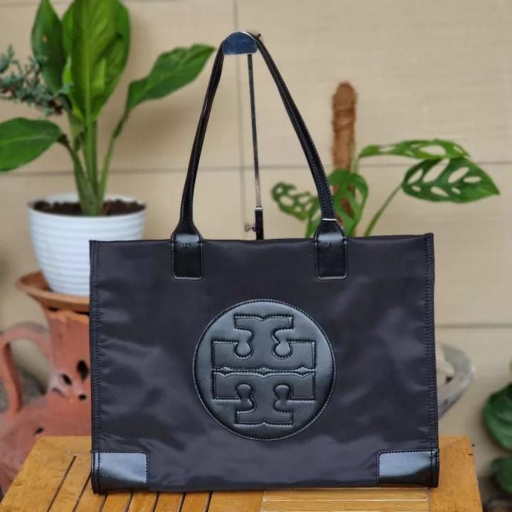 Tory Burch Ella Black Tote Bag(With Box)