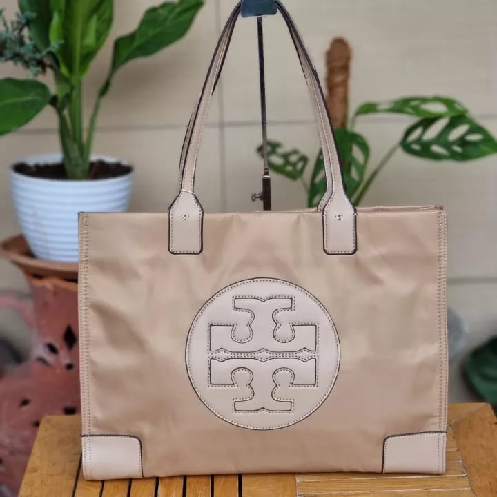 Tory Burch Ella Apricot Tote Bag