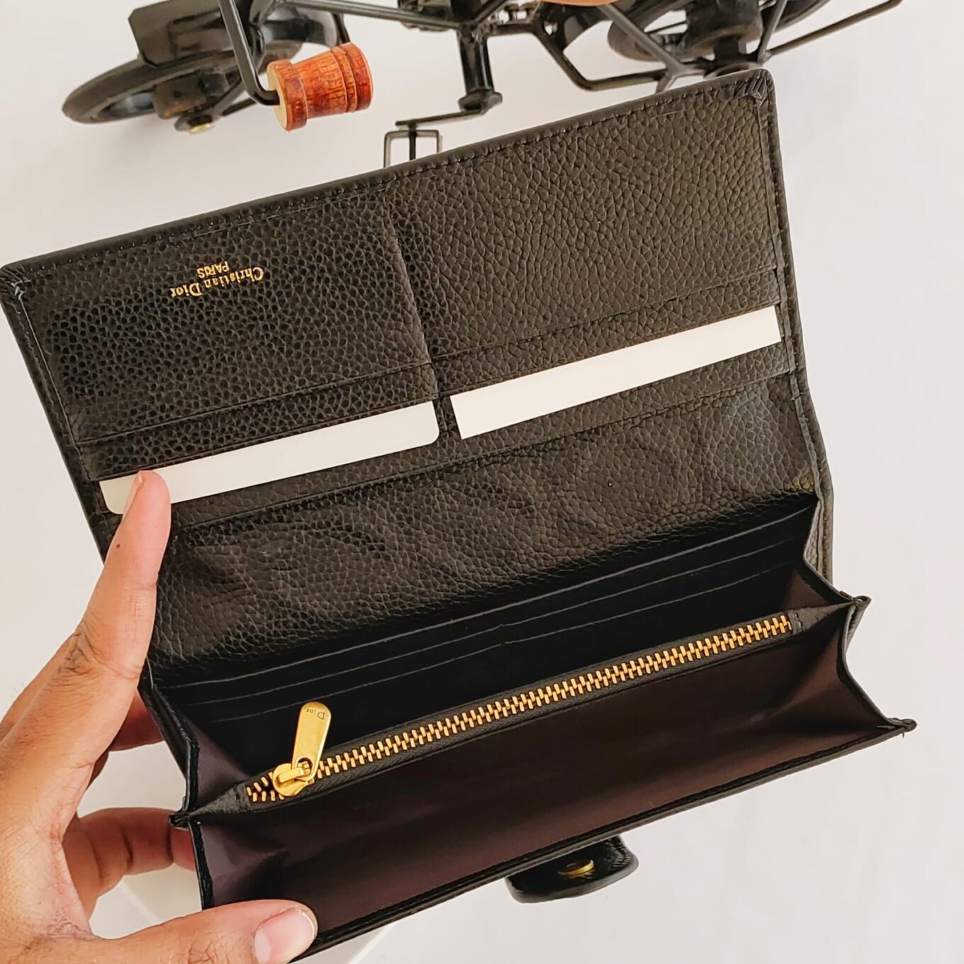 Jadior Embossed Black Premium Long Wallet