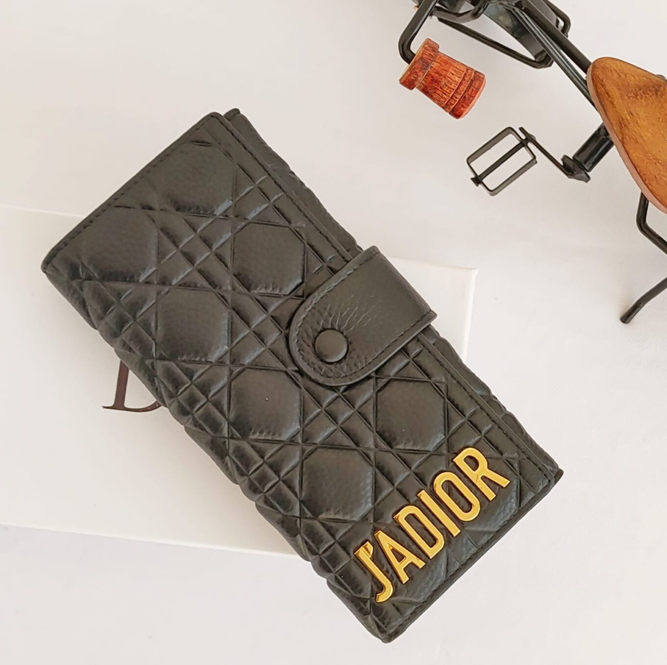 Jadior Embossed Black Premium Long Wallet