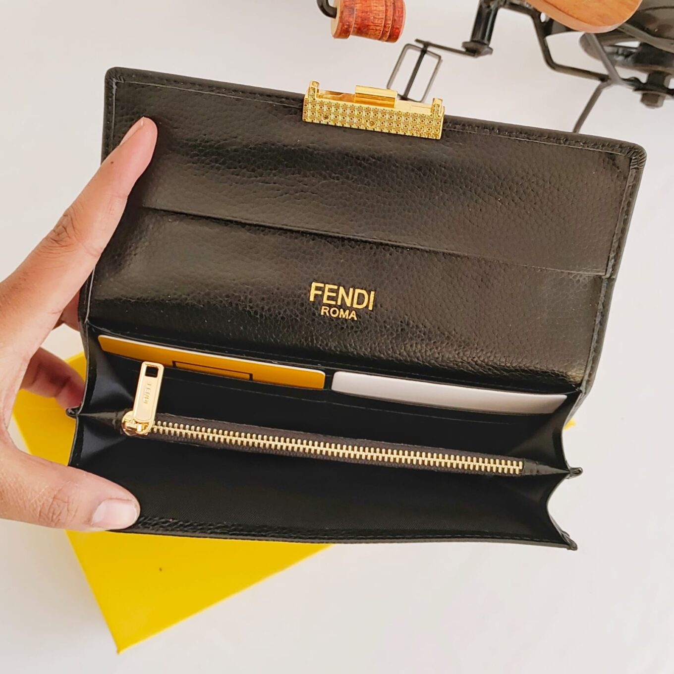 WhatsApp Image 2023-01-07 at 7.14.33 PM (1) Fendi Nappa FF Black Premium Wallet