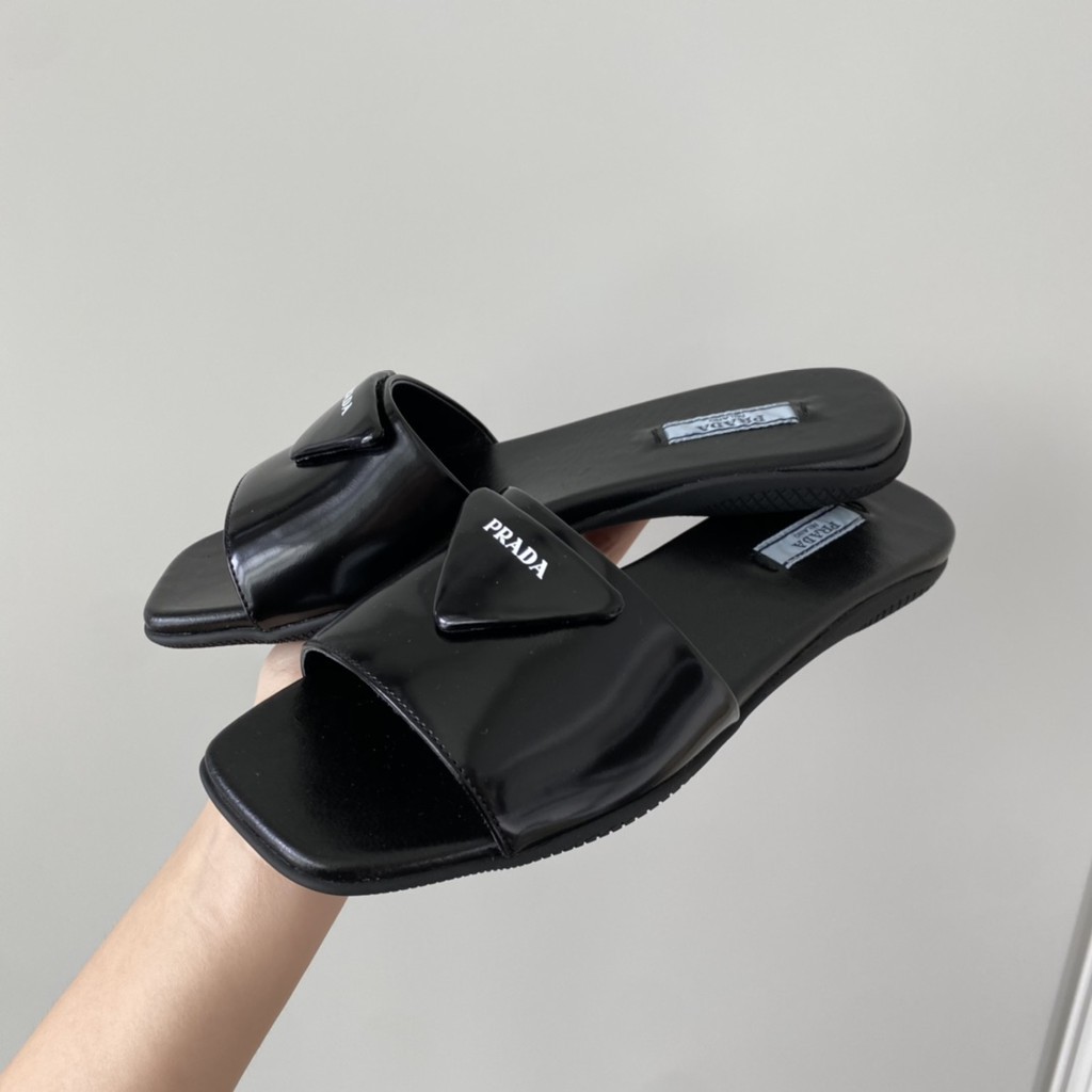 WhatsApp Image 2023-01-11 at 5.02.21 PM (1) Prada Black Slip on Mules