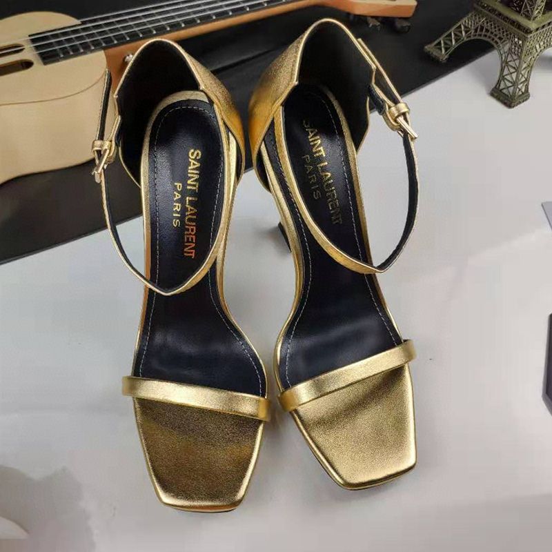 YSL Opyum Golden Sandle Heel