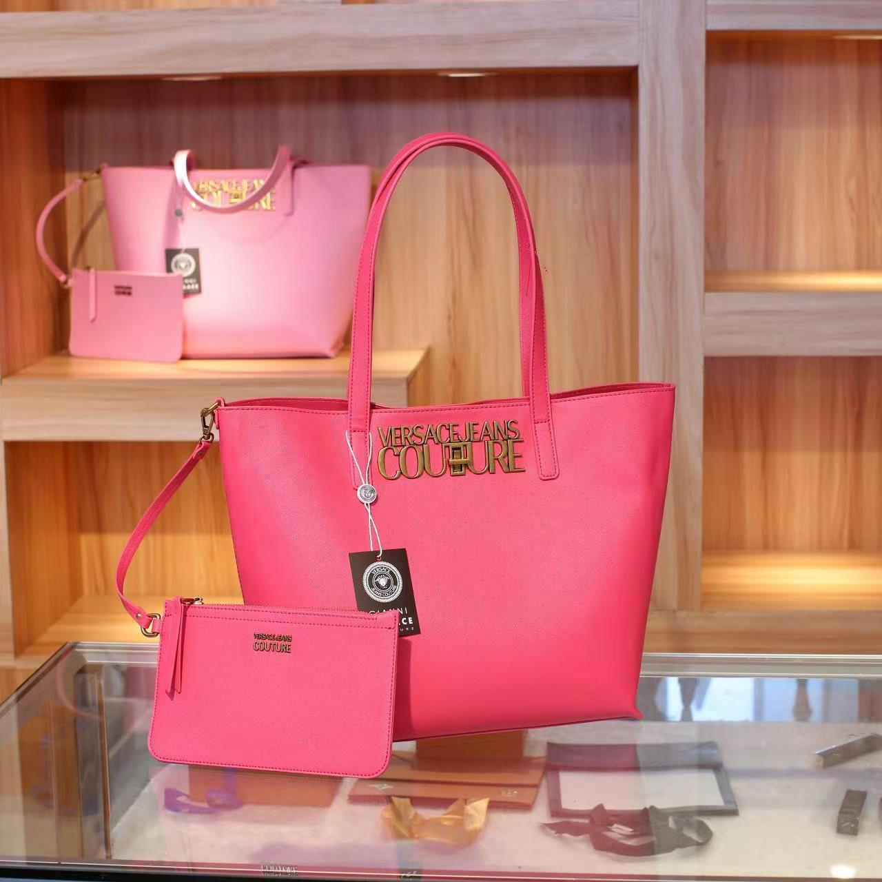 WhatsApp Image 2023-02-03 at 17.35.08 (1) Versace Jeans Couture Pink Tote Bag