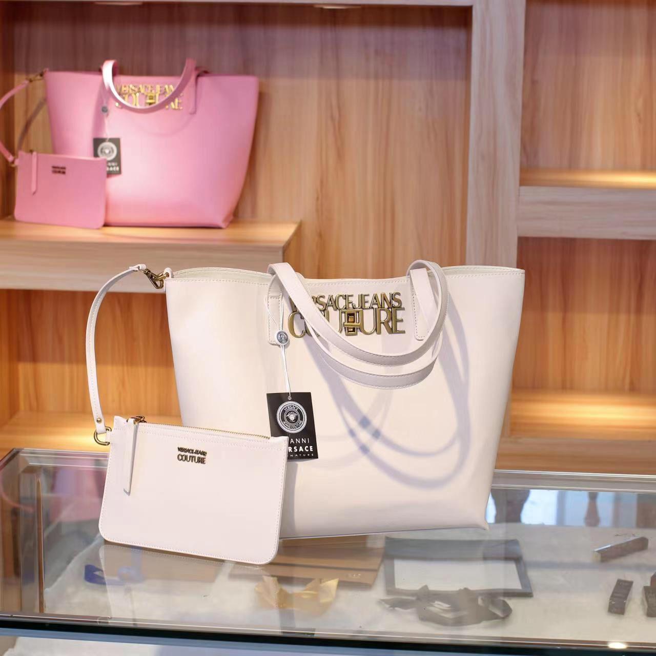 Versace Jeans Couture Off White Tote Bag