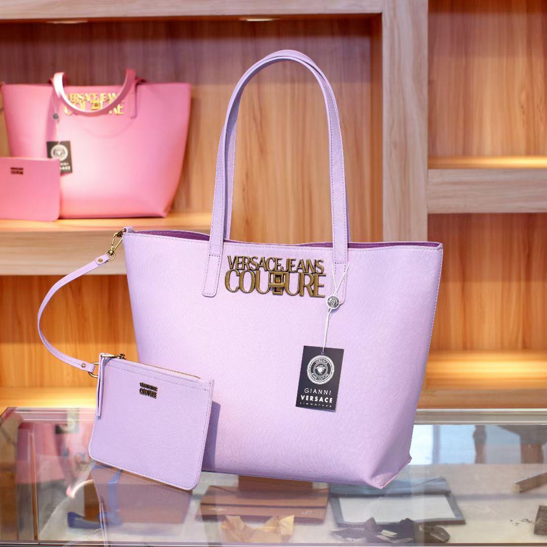 Versace Jeans Couture Light Purple Tote Bag