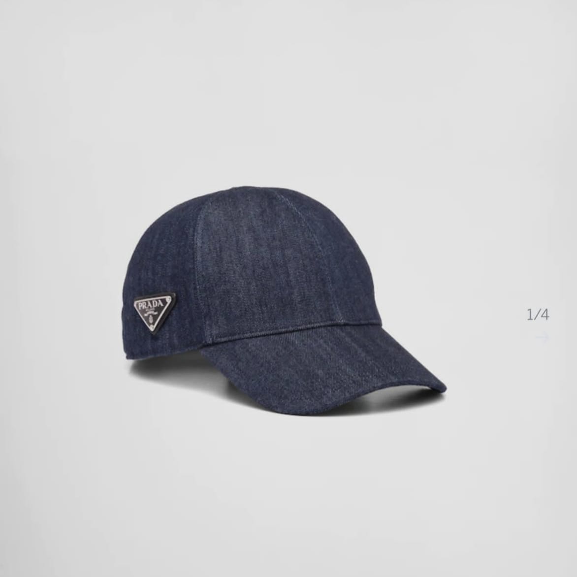 Prada Denim Baseball Cap