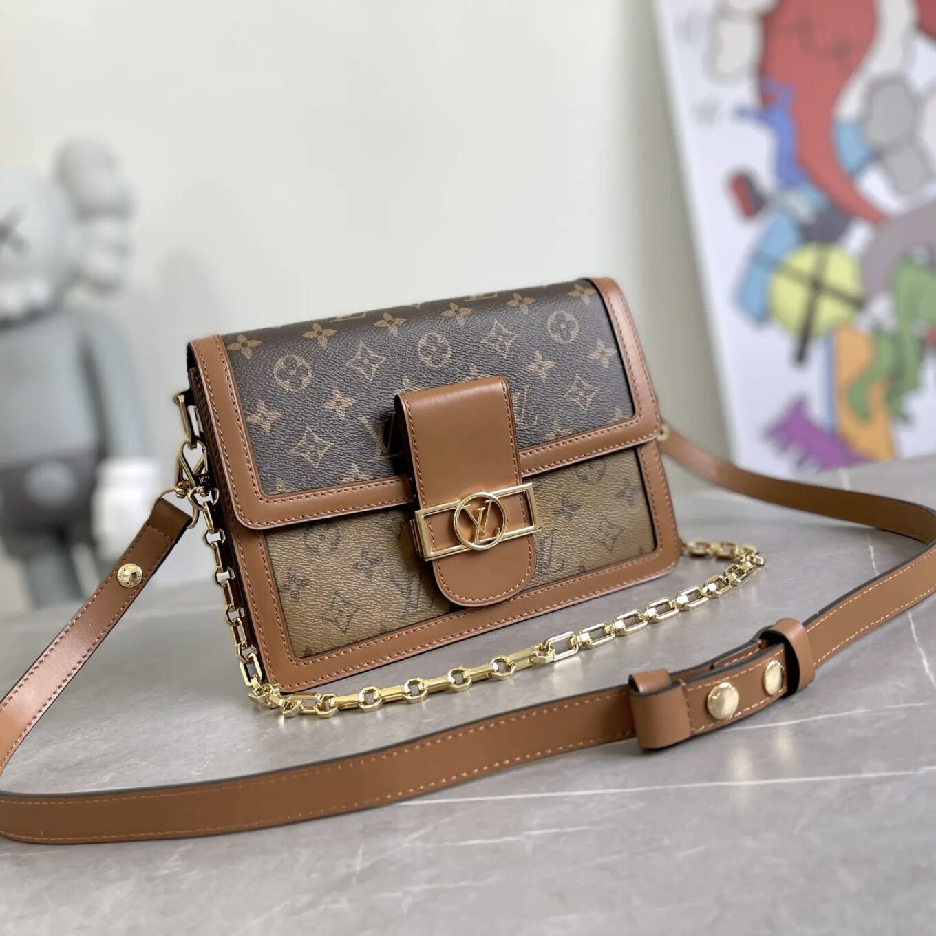 IMG_8460 Louis Vuitton Dauphine Very Premium Shoulder Bag (With Double Box)