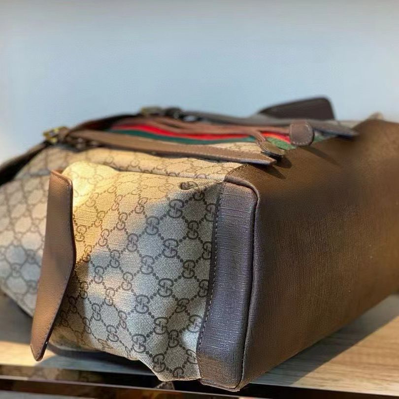 WhatsApp Image 2025-10-15 at 5.44.02 PM (1) GUCCI OPHIDIA KHAKI LARGE BACKPACK