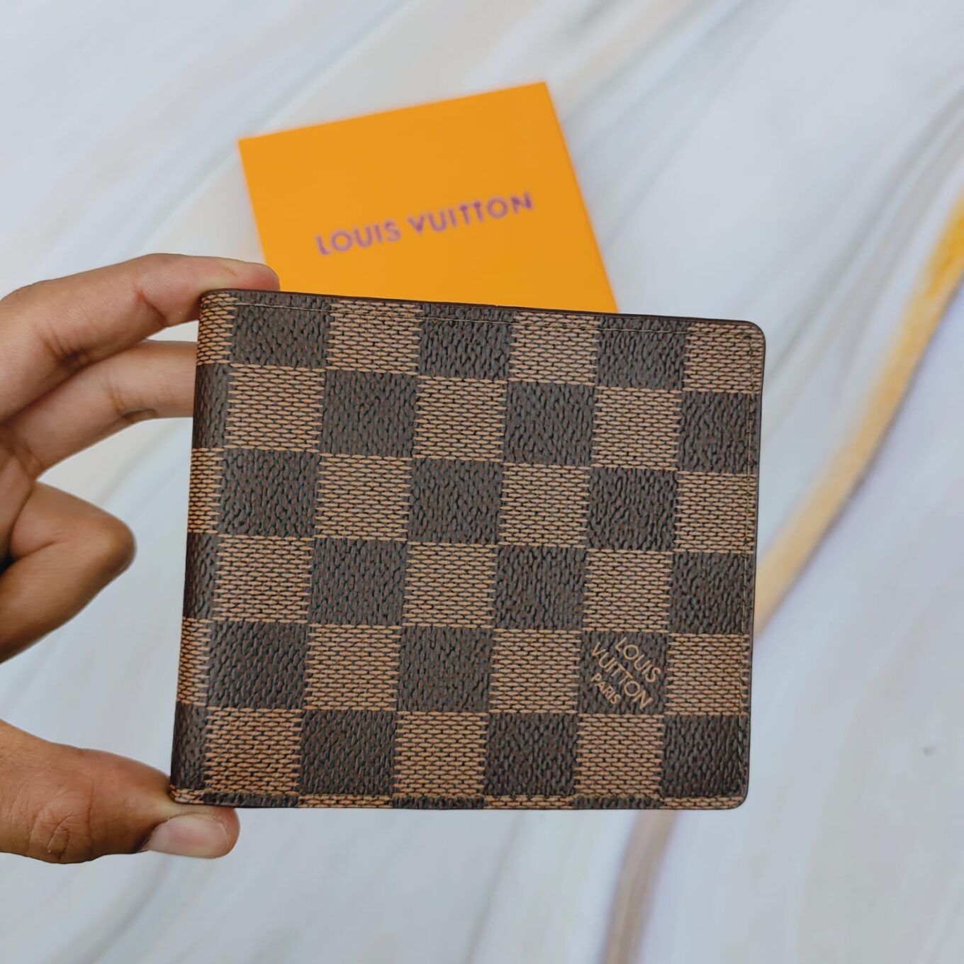 Louis Vuitton  Coffee Grid Men's Wallet