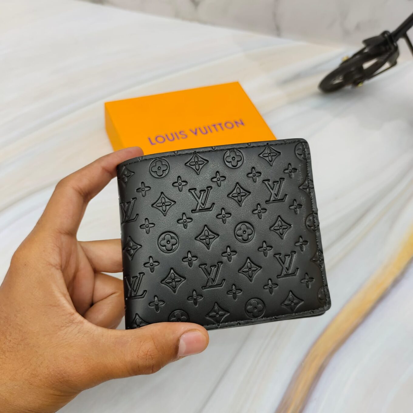 WhatsApp Image 2023-05-18 at 18.10.46 Louis Vuitton Black Mono Embossed Men's Wallet
